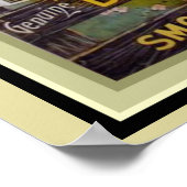 ヴィンテージ広告ポスター – ブルダーラム喫煙タバコ ポスター (角)