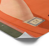 ヴィンテージ広告ポスター、女性のお茶を飲む ポスター (角)