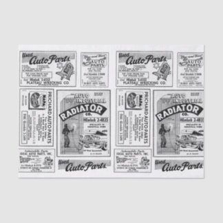 ヴィンテージ広告切り離し、ギフト 薄葉紙