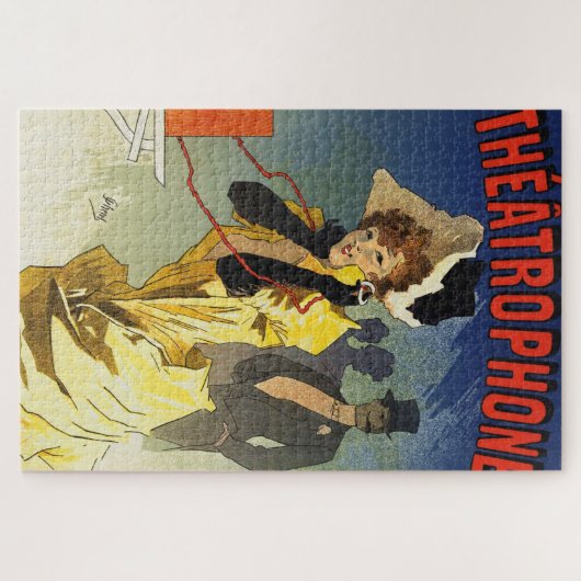 ヴィンテージ広告劇場のポスターア絵画ート ジグソーパズル (横)