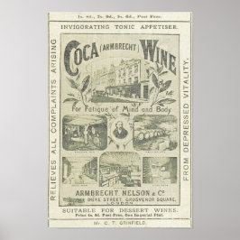 ヴィンテージ広告新聞キッチン ポスター