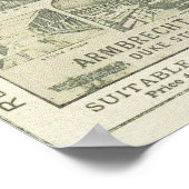 ヴィンテージ広告新聞キッチン ポスター (角)