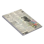 ヴィンテージ広告新聞 ノートブック (右側)