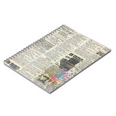 ヴィンテージ広告新聞 ノートブック (左側)