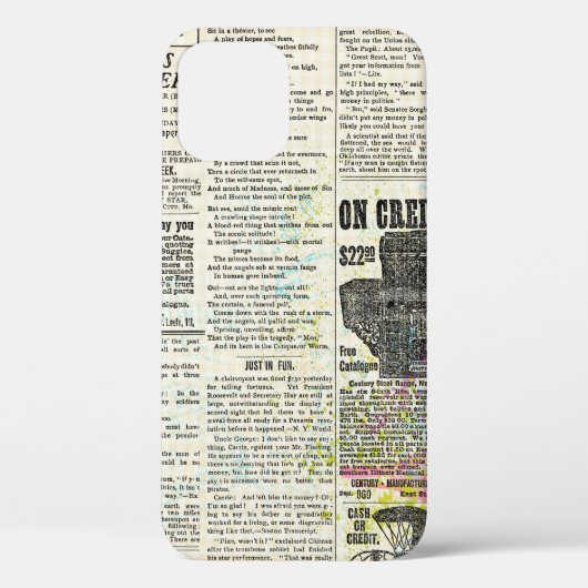 ヴィンテージ広告新聞 Case-Mate iPhoneケース (裏面)
