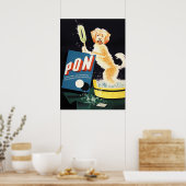 ヴィンテージ広告洗濯物 ポスター (キッチン)