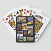 ヴィンテージ広告鉄道トランプ