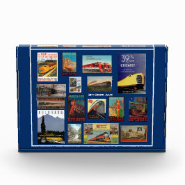 ヴィンテージ広告鉄道 フォトブロック