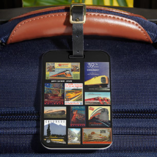 ヴィンテージ広告鉄道 ラゲッジタグ