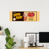 ヴィンテージ広告、アイスクリームフロート ポスター (ホームオフィス)