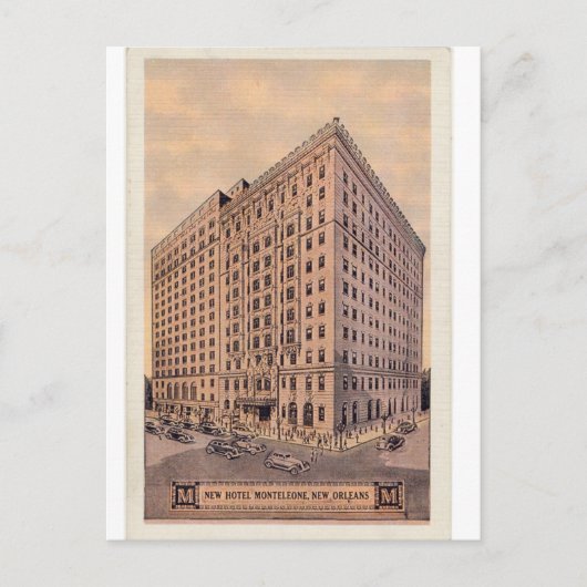 ヴィンテージ広告、ホテルモンテレオーネ ポストカード (正面)