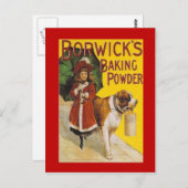 ヴィンテージ広告・ボルウィックベーキング粉末 ポストカード (正面/裏面)