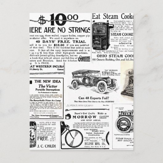 ヴィンテージ広告 ポストカード (正面)