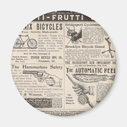 ヴィンテージ広告 マグネット (正面)