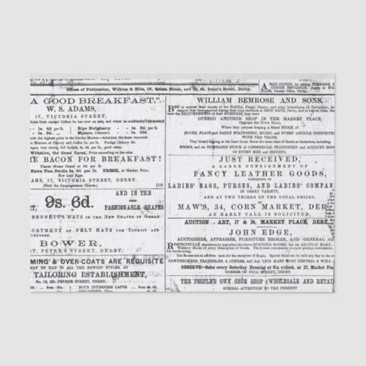 ヴィンテージ広告 薄葉紙 (正面)