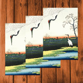 ヴィンテージ広重クレーンの傑作 薄葉紙