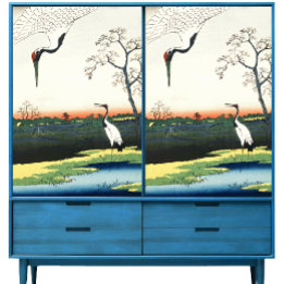 ヴィンテージ広重クレーンの傑作 薄葉紙