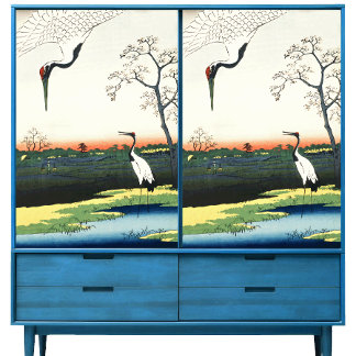 ヴィンテージ広重クレーンの傑作 薄葉紙