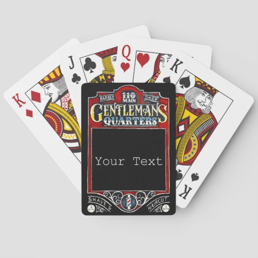 ヴィンテージ床屋 トランプ (裏面)