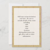 ヴィンテージ床置きテレビ 招待状 (裏面)