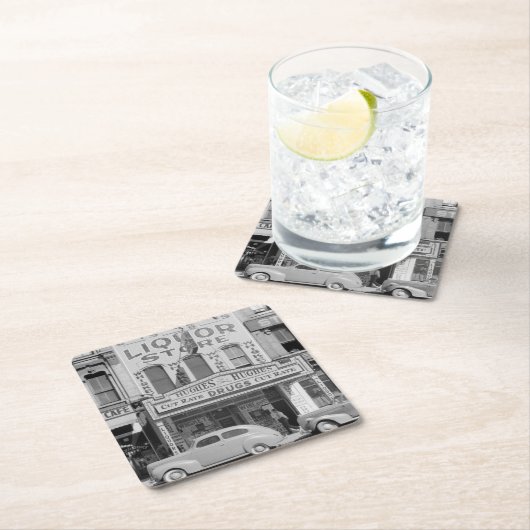 ヴィンテージ店写真 スクエアペーパーコースター (インサイチュ)