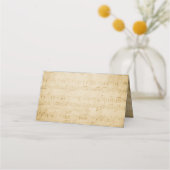 ヴィンテージ座席表又は護送カード プレイスカード (裏面)