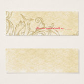 ヴィンテージ座席表 (正面&裏面)