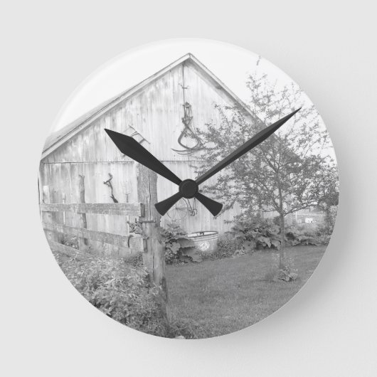 ヴィンテージ庫 ラウンド壁時計 (正面)