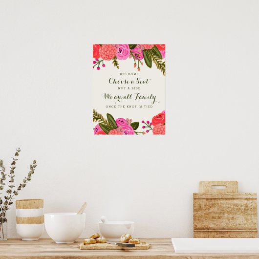 ヴィンテージ庭園の結婚式式ポスター ポスター (キッチン)