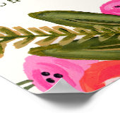 ヴィンテージ庭園の結婚式式ポスター ポスター (角)