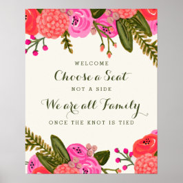 ヴィンテージ庭園の結婚式式ポスター ポスター