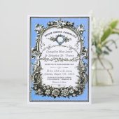 ヴィンテージ庭園の結婚式招待状 招待状 (スタンド正面)