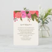 ヴィンテージ庭園の結婚式挿入 エンクロージャーカード (スタンド正面)