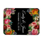 ヴィンテージ庭園の結婚式磁石 マグネット (横)