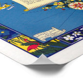 ヴィンテージ庭園愛好家マップフロリダトラベル ポスター (角)