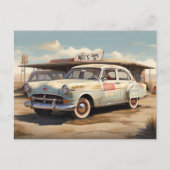 ヴィンテージ廃車車レストラン ポストカード (正面)