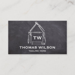 ヴィンテージ建築の大工の道具 名刺