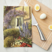 ヴィンテージ建築カントリーコテージハウス キッチンタオル (四つ折り)