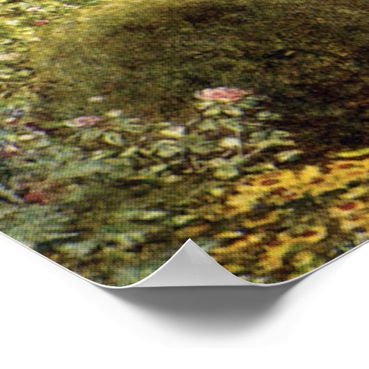 ヴィンテージ建築カントリーコテージハウス ポスター (角)