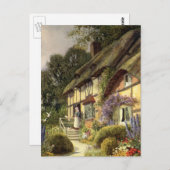 ヴィンテージ建築カントリーコテージハウス ポストカード (正面/裏面)