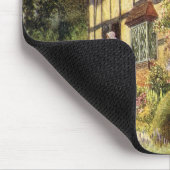 ヴィンテージ建築カントリーコテージハウス マウスパッド (コーナー)