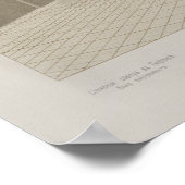 ヴィンテージ建築スケッチ大聖堂インテリア ポスター (角)