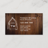 ヴィンテージ建築ハンドマンカーペンターツールブシ 名刺 (裏面)