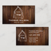 ヴィンテージ建築ハンドマンカーペンターツールブシ 名刺 (正面/裏面)