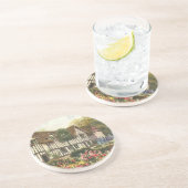 ヴィンテージ建築フォーマル園英語コテージ コースター (側面)