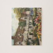 ヴィンテージ建築フォーマル園英語コテージ ジグソーパズル (縦)