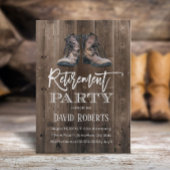 ヴィンテージ建築ワークブーツウッドリタイア 招待状