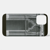 ヴィンテージ建築要素、ゴシック様式のドアウェイ Case-Mate iPhoneケース (裏面 (横))