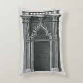 ヴィンテージ建築要素、ゴシック風の出入り口 アクセントクッション (正面(垂直))