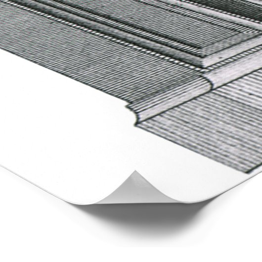 ヴィンテージ建築要素、ゴシック風の出入り口 ポスター (角)